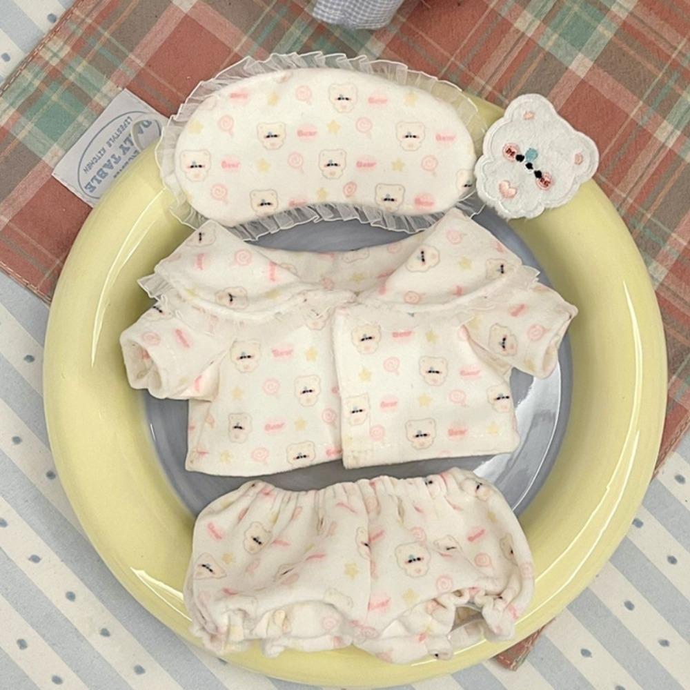 Lolita Cotton Doll Clothes Hoodies Plush Toy Clothes 20cm Cotton Doll  Dress  Doll Accessories