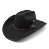 Autumn Western Hat Woolen Gentleman Hat Men's Cowboy Hat