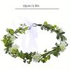 2 шт. свадебный зеленый венок из листьев в стиле бохо, цветочная повязка на голову, реквизит для фотосъемки, свадебный ореол для девочки-цветочницы, реквизит для фотосъемки беременных