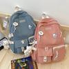 Women's Handbag and Backpack School Books Bags for Teenage Girls Large Capacity College Student Schoolbags Casual Nylon Female Rucksack