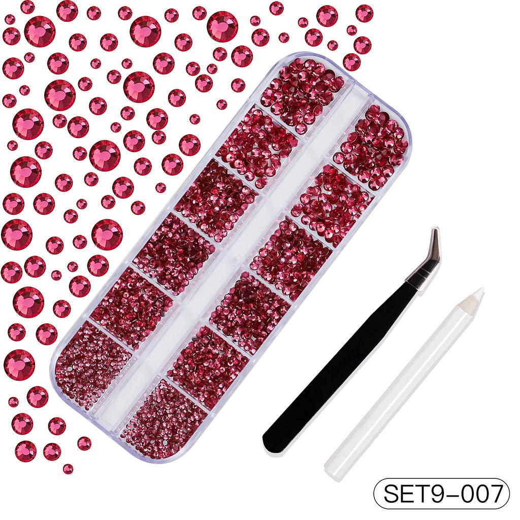 About 3000 Pcs Pearl+steel Balls Set Nail Charm White Half Round Pearl 1/1.2mm Steel Ball DIY Fairy Nail Art Jewelry Accessories