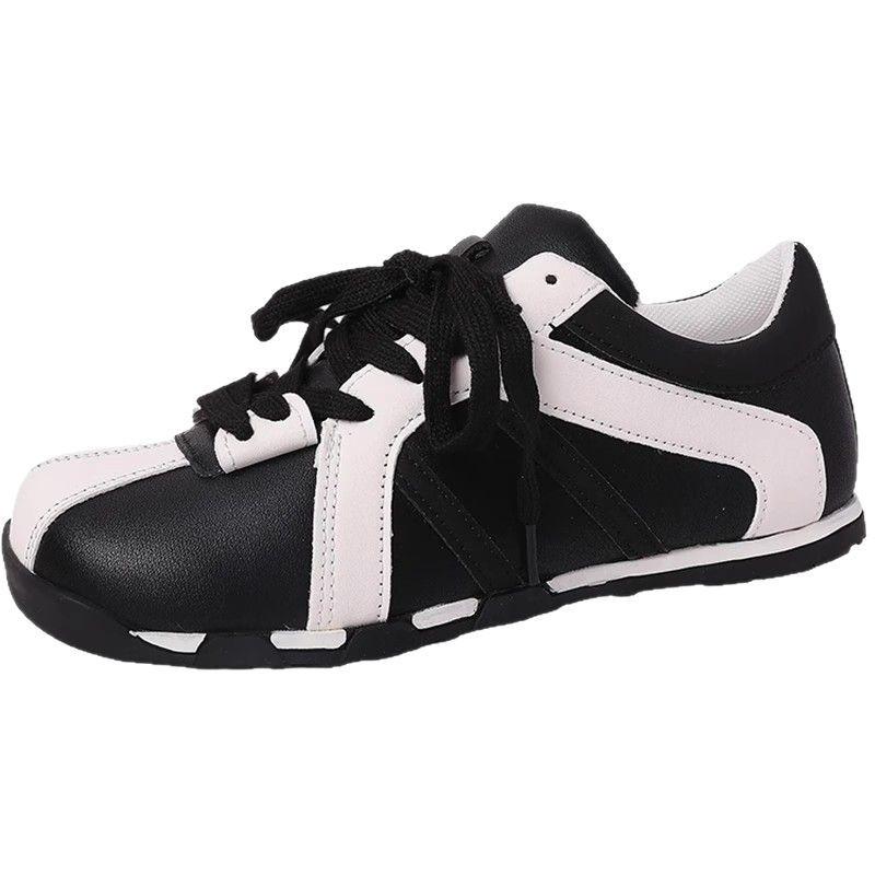 Универсальная обувь на плоской подошве для увеличения роста, женская, весенняя, новая цветовая гамма, дофаминовая цветовая схема, дышащая юбка, повседневная спортивная обувь