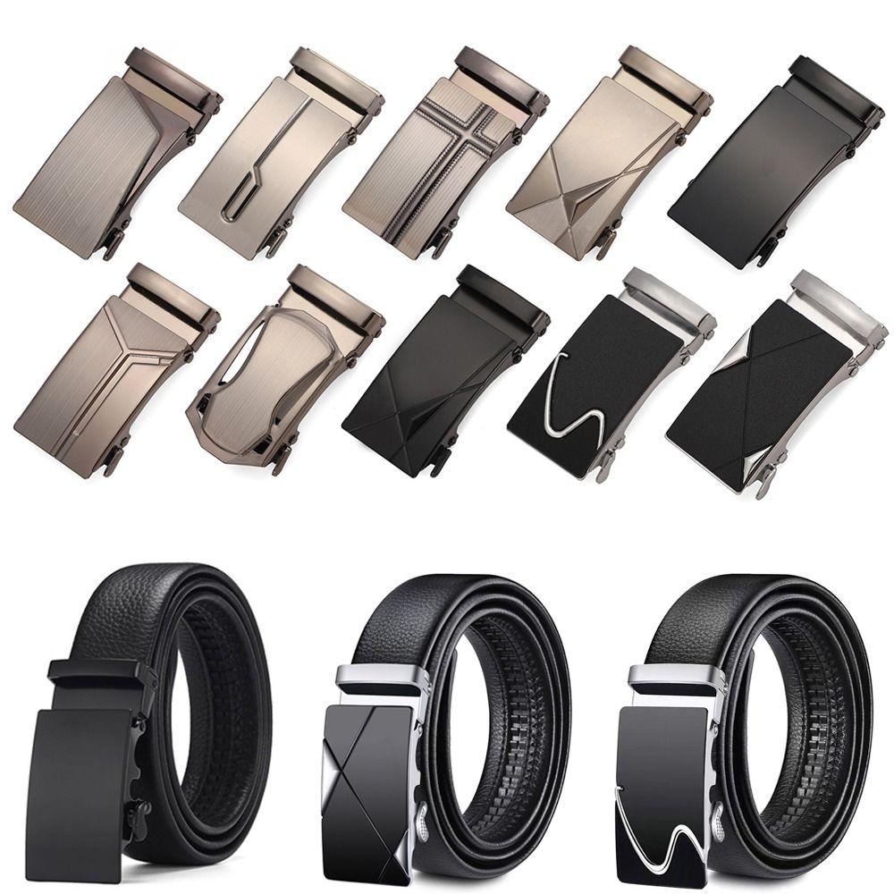 Adjustable Belt Replacement Buckle Iron Automatic Buckle Fashion Men's Belt Head Men