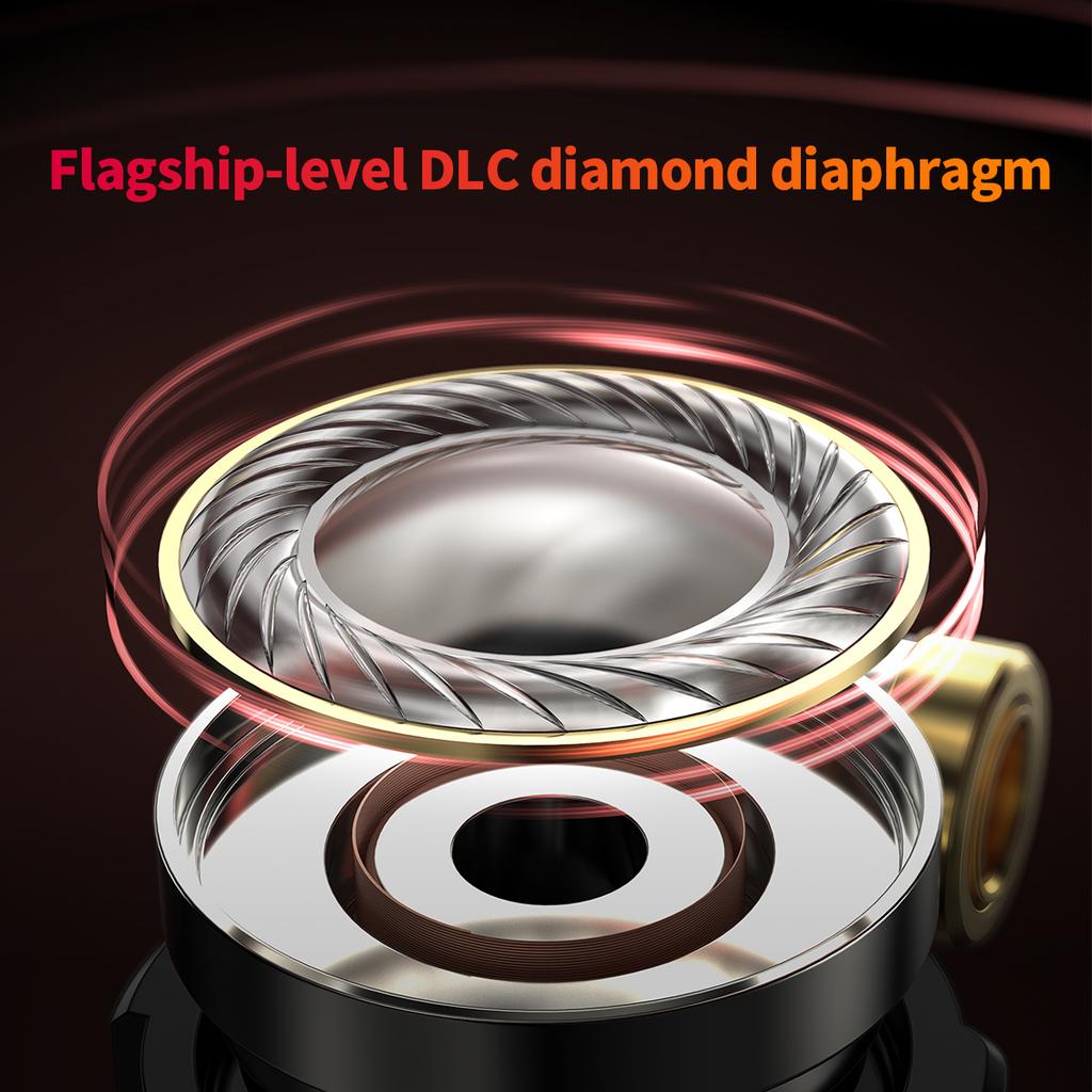 FiiO FD3/FD3 Pro 1DD In-Ear HiFi Earphones 12mm DLC wired Hi-Res Detachable MMCX for Android/IOS/PC