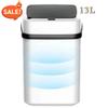 Новое интеллектуальное индукционное мусорное ведро 13 л Кухня Ванная Гостиная Бытовое Интеллектуальное индукционное мусорное ведро