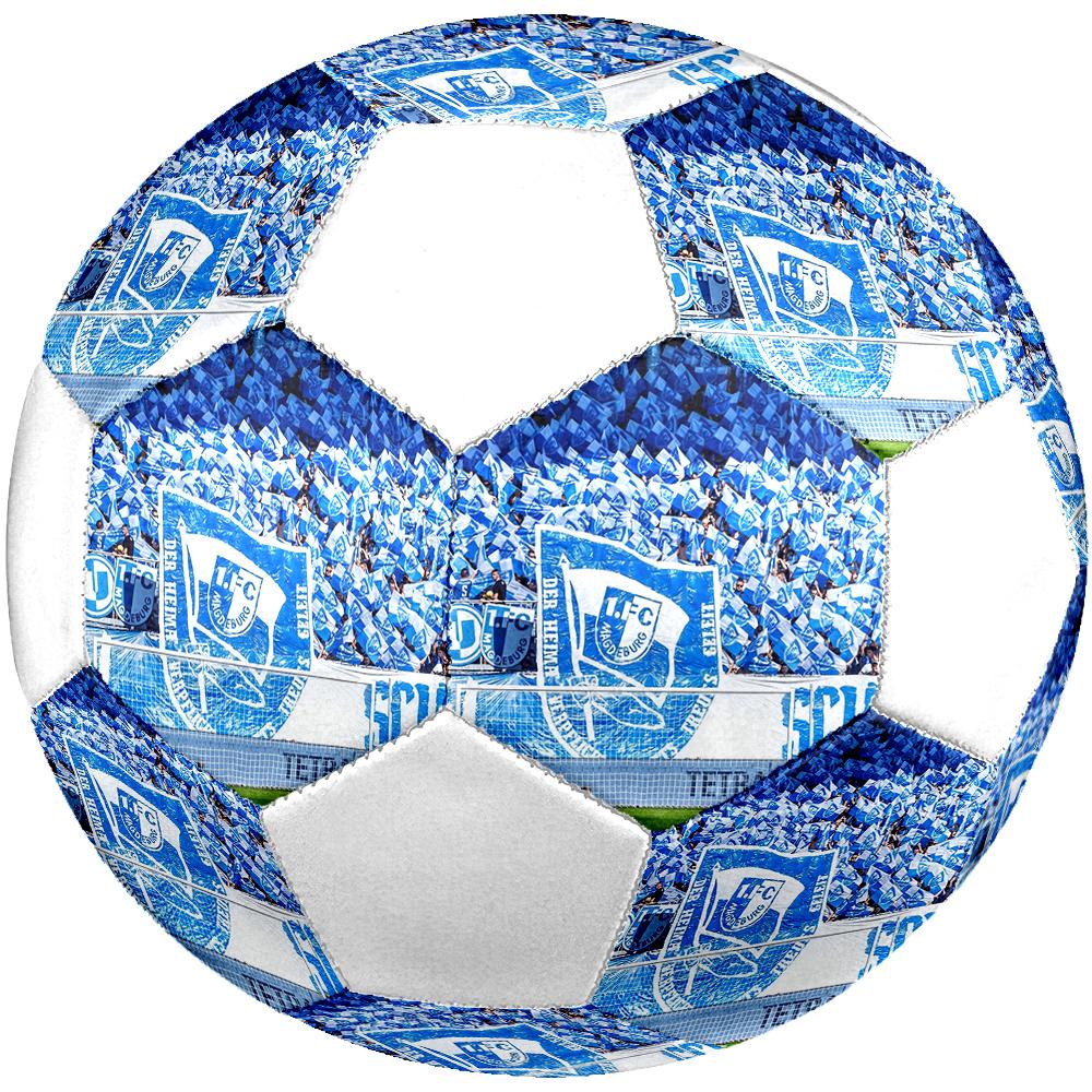 Футбольный мяч FC Magdeburg, разноцветный, подходит для всех возрастов, сшит на машине, материал ПВХ, соревновательного уровня, прочный и с высоким отскоком