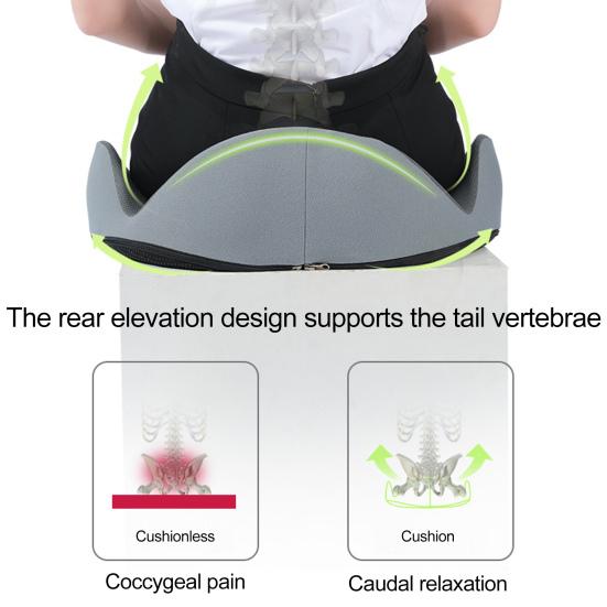 Эргономичная подушка для ягодиц, подушка для сиденья при геморрое, U-образная, для уменьшения давления на копчик, поддержка из пеноматериала с эффектом памяти