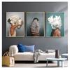 Painting Print Poster Picture Wall Bedroom Living Room Dining Room Modern Home Decoration Abstract Flowers Avatar Girl Canvas No Frame