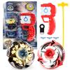 Gf Alloy Combat Gyro Geometric Flywheel Assembly Gyro Toy Handle Ruler Launcher Set