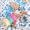 Colorful Macaroon Keychain Cute Bag Charm Key chain) Keyring Pendant  Bag Decoration