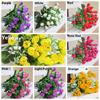 Handmade DIY Craft Silk Bunch Wedding Decoration Small Bud Rose Bridal Bouquet Artificial Flowers