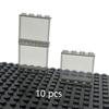 10 шт. Прозрачная панель 1x4x3 точки Окно Стена Аксессуары для строительства дома DIY Кирпичики для дома Детали игрушек Совместимые 60581
