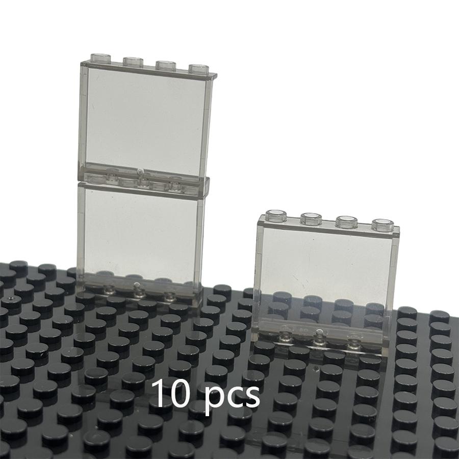 10 ШТ. Прозрачная Панель 1x4x3 Точки Окно Стена Дом Строительные Детали DIY Кирпичи Игрушки Детали Работает С 60581