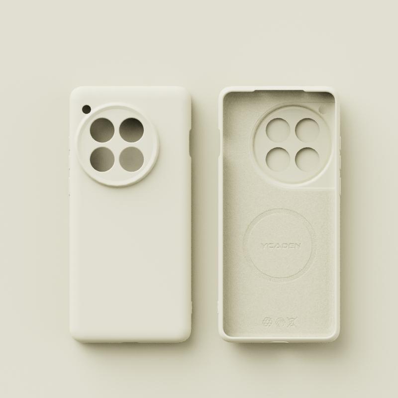 Для беспроводной зарядки Magsafe Мягкий жидкий силиконовый чехол для телефона для Oneplus 13 13R 12 Магнитный тонкий защитный чехол-накладка