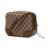 Gucci GG Supreme Canvas Brown Leather Mini Crossbody Camera Bag For Unisex Daily Use