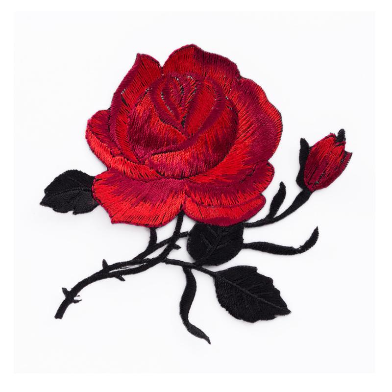1 упаковка, аппликация в виде розы, нашивка в виде розы, вышивка лотоса, железная нашивка, аппликация, значок, тканевая наклейка, железная нашивка, швейные аксессуары