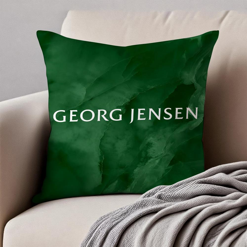 Модная Современная Роскошная Наволочка для Подушки Georg Jensens Антипылевой Клещ Невидимая Молния Короткий Плюш Подушка для Дивана