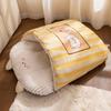 Semi-enclosed Tunnel Cat Nest Cartoon Dog Kennel Cute Cat Mattresses  Winter