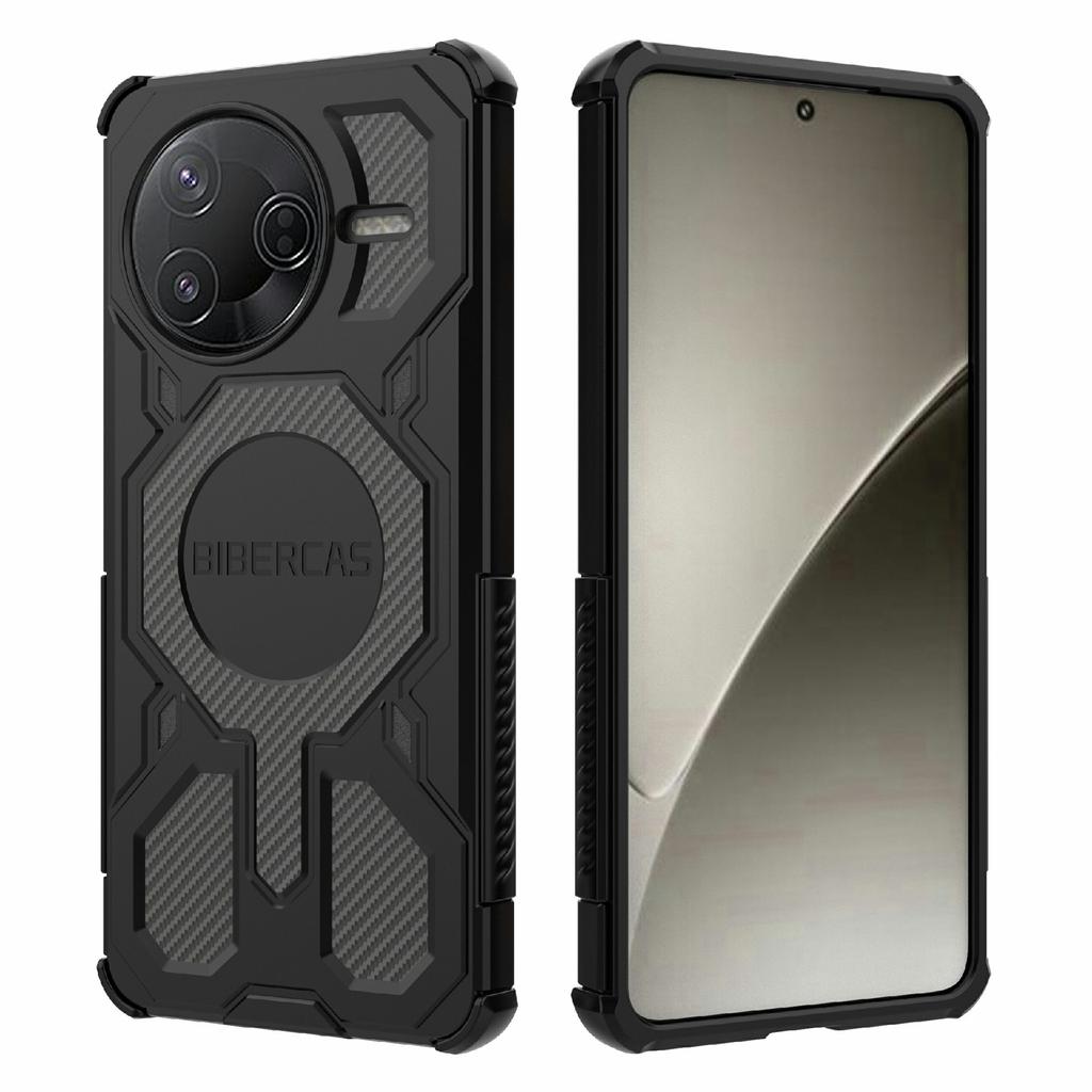 BIBERCAS J-16 Series For Xiaomi Redmi K80 5G/Poco F7 Pro 5G Case Compatible with MagSafe Anti Drop TPU+PC Phone Cover