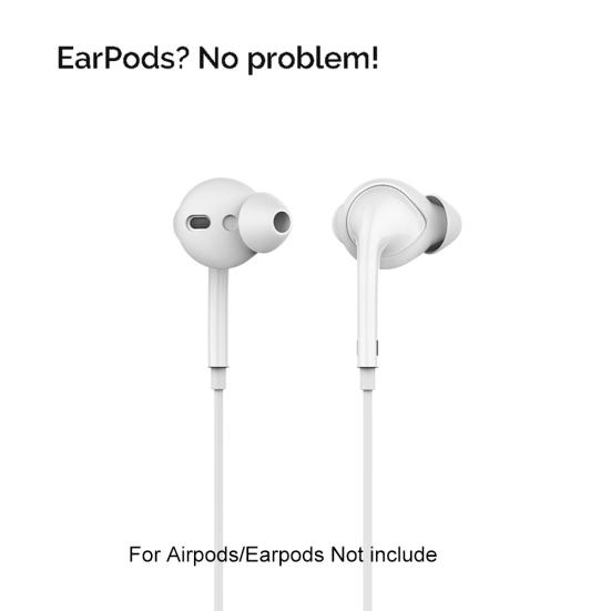 3 Pairs Silicone In-Ear Earbuds Cover Eartips with Storage Box for Air-Pods 1 2