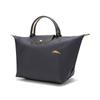 Longchamp Сумка-тоут Le Pliage Club 30 с короткими ручками, складная, из нейлонового холста и кожи, женская, цвет Металлик-Серый 1623619300