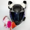 Креативный милый мотоциклетный шлем с плюшевыми кошачьими ушками, 1 пара, шлем для мотокросса, декоративная наклейка, аксессуары для косплея, стиль в подарок