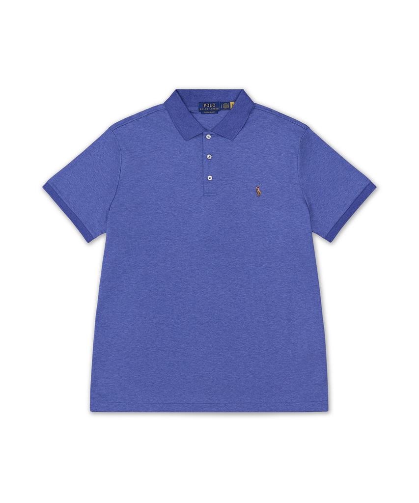 POLO RALPH LAUREN Custom Slim Fit Soft Cotton Polo Shirt - Blue
