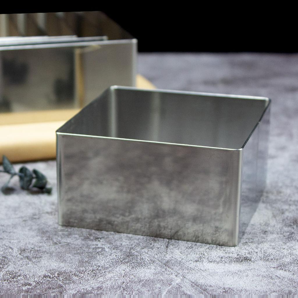 Формы для торта Кольца Квадратная форма для мусса Кольцо для торта из нержавеющей стали Инструмент для выпечки десертов Квадратная форма для торта Посуда для выпечки Прочный