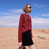 Sancai 2026 Winter Velvet Sequin A-Line Mini Skirt