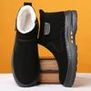 Winter New Men's Cotton Shoes Anti-velvet Fur Integrated Thickened Warm Casual High-top Boots Non-slip Snow Boots