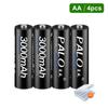 4PCS Rechargeable AA Ni-mh 3000mah 1.2v Battery for Microphone / Toys / Camera 1.2V Aa Led Flashlight Battery