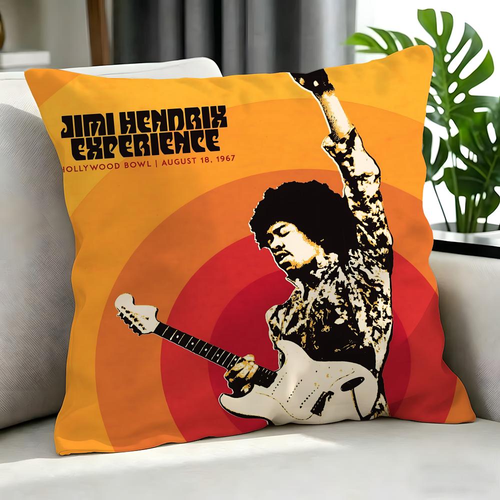 Band TThe Jimi Hendrix Experience Cushion Cover Cushion Cover Set Pcs x x x Pillowcase Decorative Sofa Home Decor