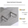 Square Ceramic Wall-Mounted Bathroom Sink