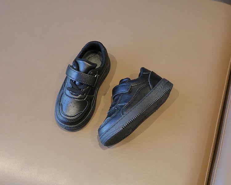 2025 Весна и Осень Детские Белые Кожаные Спортивные Кроссовки - Мягкая Подошва Для Мальчиков И Девочек