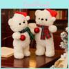 Plush Bear Toy With Scarf And Hat Decor For Kids Christmas Gift And Birthday Present