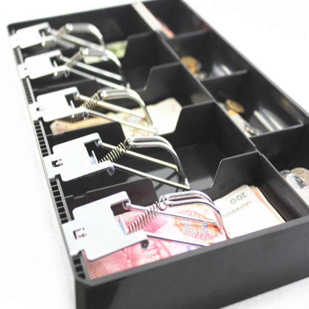 Counter Case 3/4/5compartments Store Coin Drawer box Cash Drawer Tray Cash Register Box Cashier Box