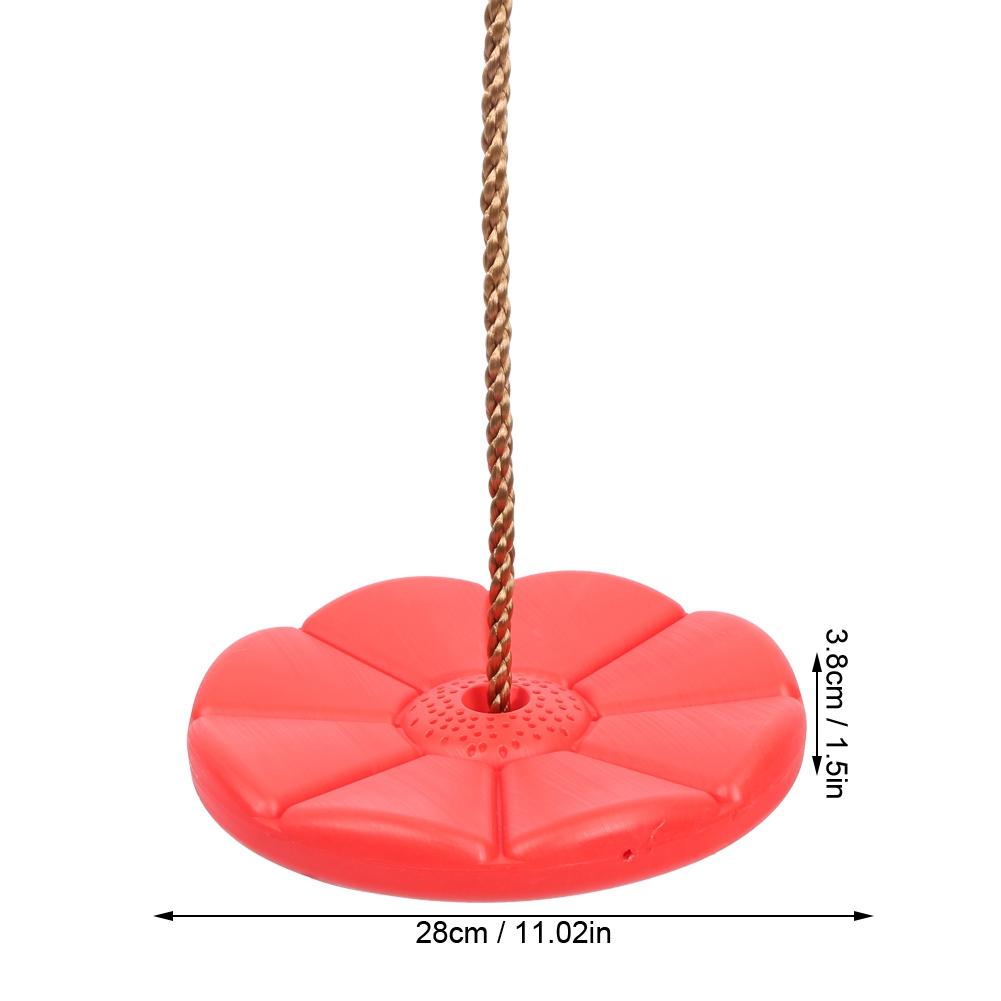 Climbing Rope Tree Swing Indoor Outdoor Disc Hanging Seat Playing Equipment Children ToysRed