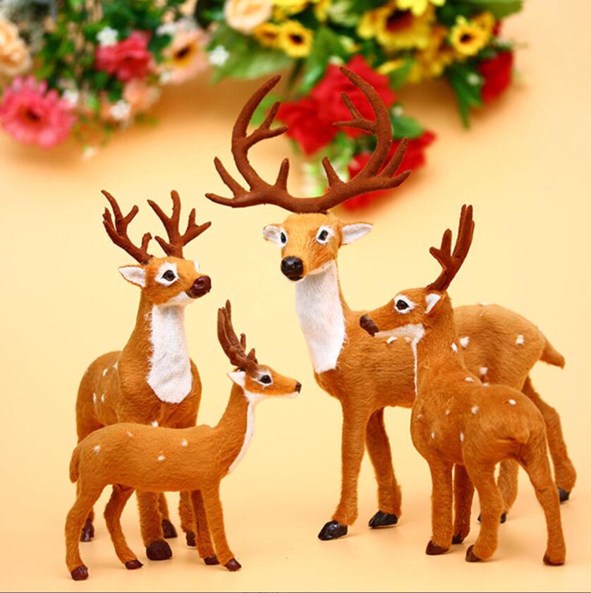 Gift Xmas Year 1pc Christmas Simulation Reindeer Reindeer New Elk Plush Doll