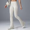 Summer new mid-waist yoga wide-leg pants breathable belly-closing fitness flared pants slim-fitting sports slightly pulled trousers
