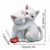 Стабильная смоляная фигурка кошки с внешним защитным покрытием для сада и полки