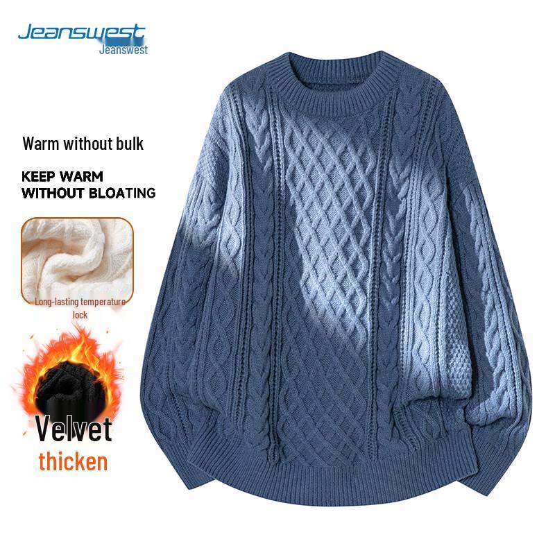 Jeanswest Unisex Thick Warm Round Neck Sweater