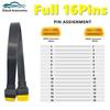 Interface 16 Pins Male toMale OBD 2 AdapterFull 16Pins Car OBD2 Extension Cable 60cm Extend OBDII Connector Adapter