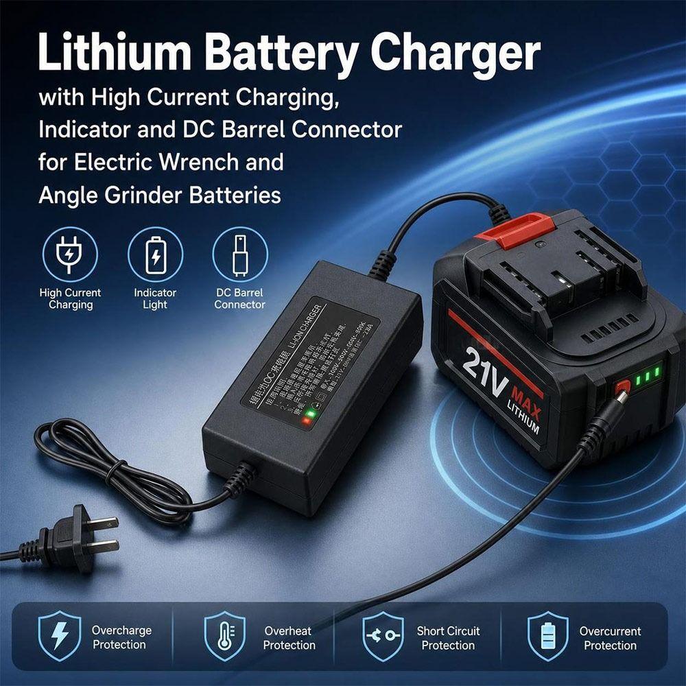 High Current Charging Power Tool Battery Charger Power Tool Accessories Angle Grinder Accessories