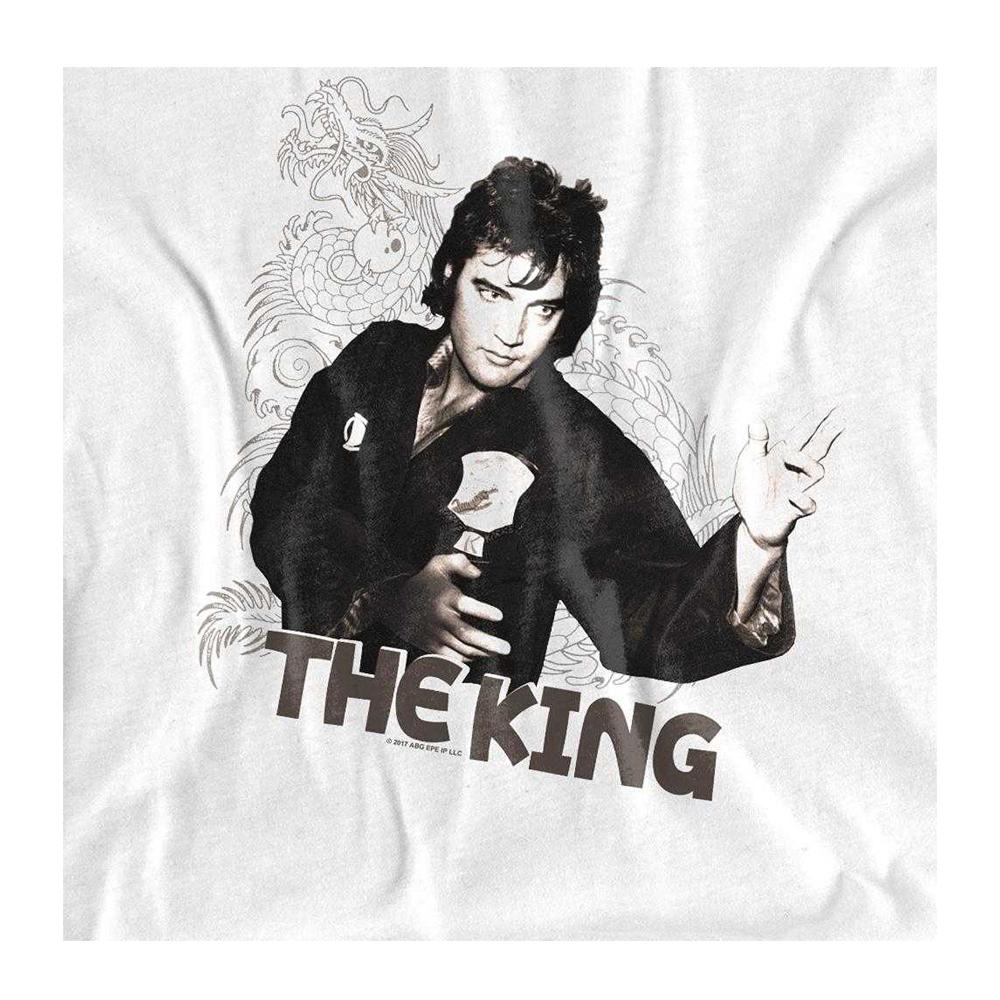 Elvis Presley Unisex Adult Fighting King Long-Sleeved T-Shirt
