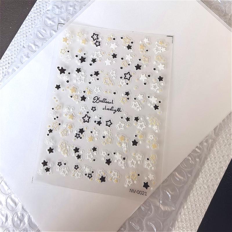 1/4pcs ins Cute Colorful Star Stickers Kpop Toploader Decorative Stickers for Scrapbooking Journal Stationery