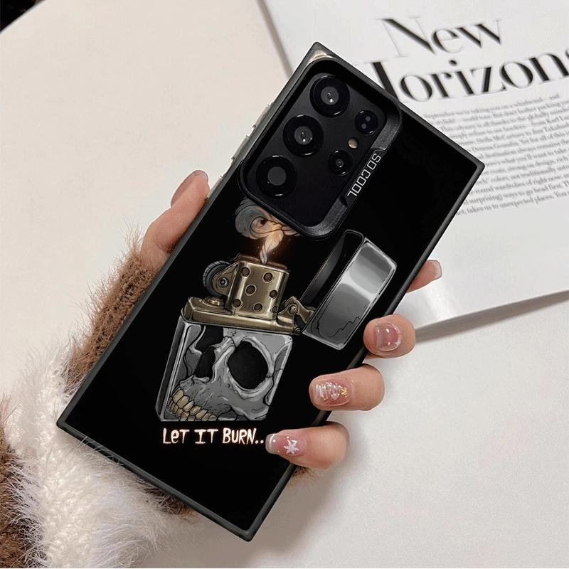 Lighter Cool Pattern Shockproof Phone Case for Samsung Galaxy S26 Edge S25 Ultra S24 FE S23 Plus S21 Cover Anti Fall Fundas