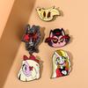 11 Стилей Аниме HazbinHotel Аластор Эмалевые Значки Злодей Чарли Отель Адская Босс Брошь Бейдж для Косплея ювелирные изделия Рюкзак Подарок