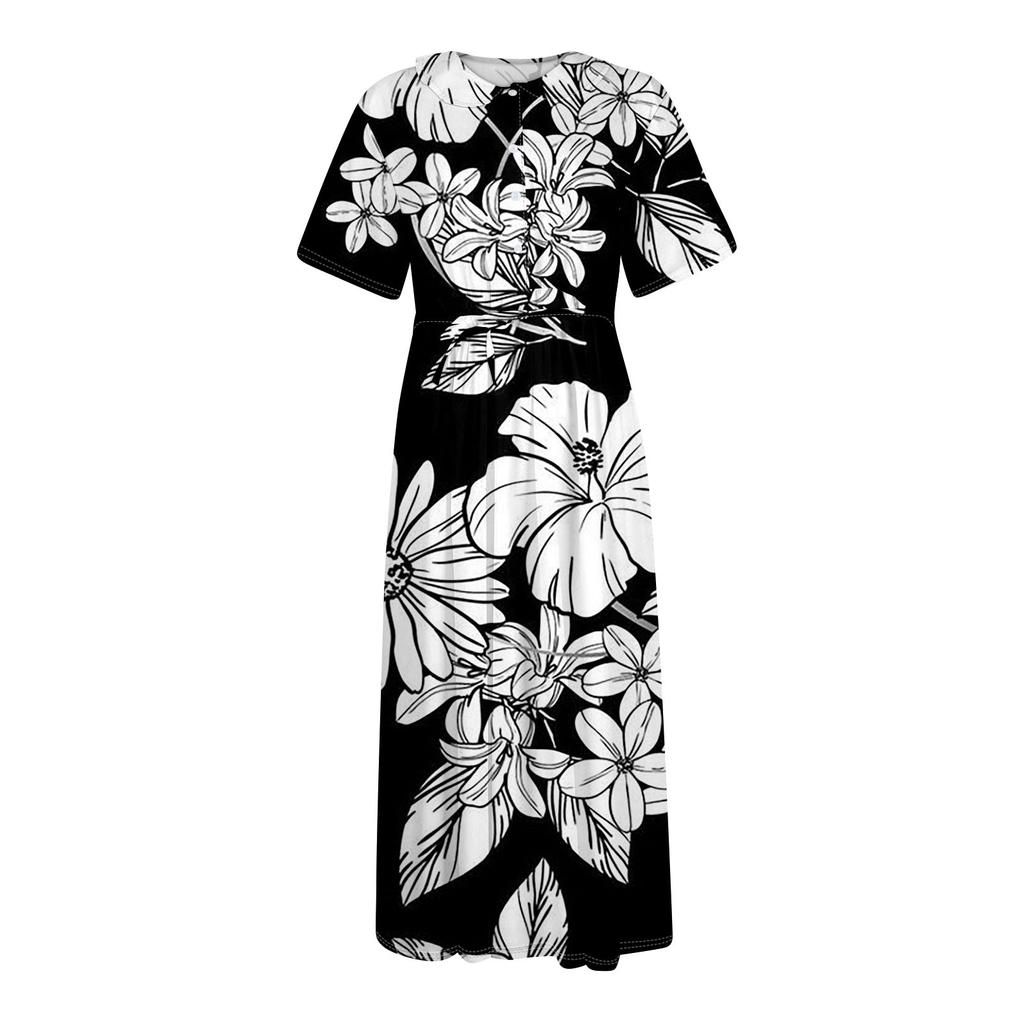 Женская мода повседневное платье с воротником с лацканами и короткими рукавами с принтом и ремнями