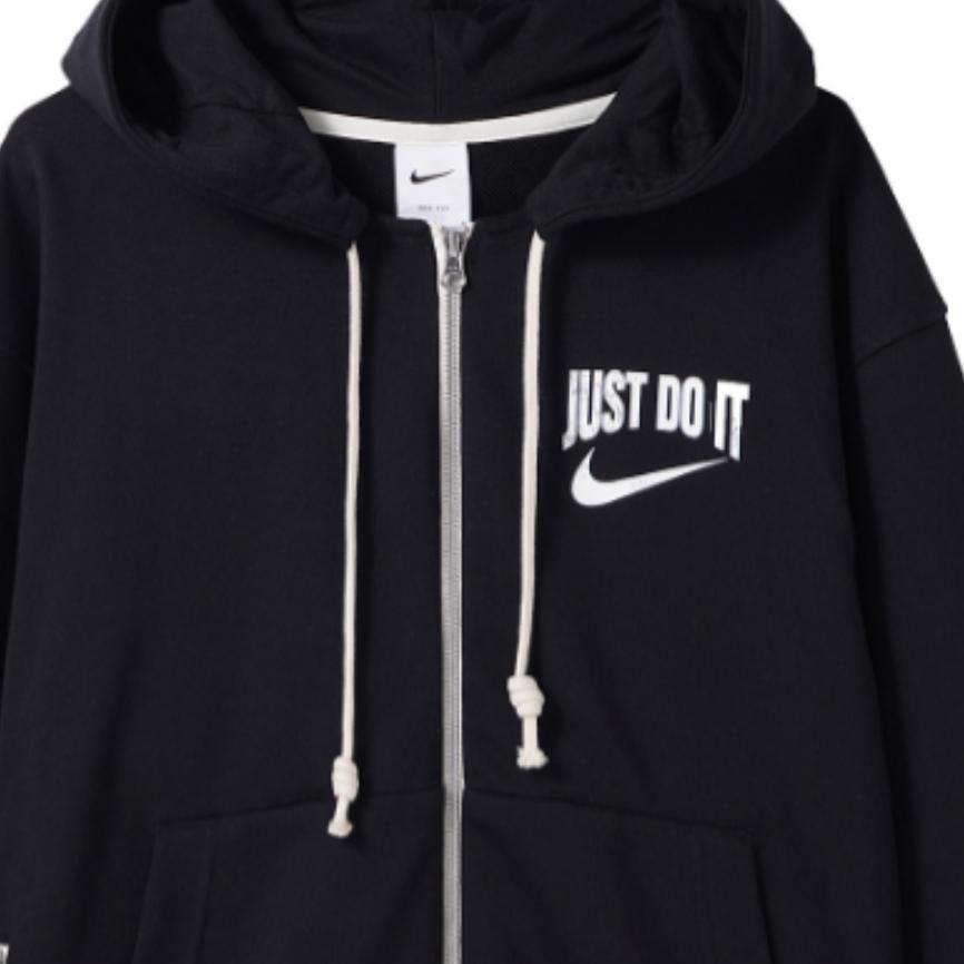 Nike Dri-Fit Standard Issue с капюшоном на молнии с логотипом, мужские толстовки черного цвета DV9449-010