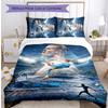 Erling Haaland Printed 3PCS Bedding Set Breathable Duvet Cover with Pillowcases Decorative Bed Linen for Bedroom Home